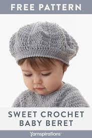 This Free Crochet Baby Hat Pattern Is Soft And Lightweight In Patons Beehive Baby Sport Yarn Ya Crochet Baby Hat Patterns Crochet Baby Hats Baby Hat Patterns