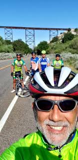 Cycling from Jacumba to the casino with friends