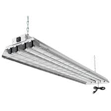 Fluorescent lights are the traditional choice for are looking for the best led garage lights to light up your workspace, be sure to plan carefully and check out the selection at the home depot to find all. Lithonia Lighting 4 Light Grey Fluorescent Heavy Duty Shop Light 1284grd Re The Home Depot