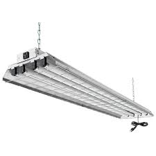 Rectangle flushmount lights lighting the home depot via homedepot.com. Lithonia Lighting 4 Light Grey Fluorescent Heavy Duty Shop Light 1284grd Re The Home Depot