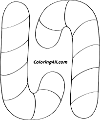 Printable candy cane coloring pages. Candy Cane Coloring Pages Coloringall