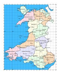 Holy island is an island on the western side of the larger isle of anglesey, wales, from which it is separated by a narrow, winding channel. Administrative Map Of Wales Wales United Kingdom Europe Mapsland Maps Of The World
