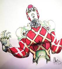 King Crimson Fanart Stardustcrusaders King Crimson Jojo Jojo Stands Jojo Bizzare Adventure