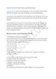 Soal Olimpiade Matematika Smk Dan Pembahasannya Pdf