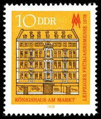 Stamps Of Germany Ddr 1978 Leipziger Fruhjahrsmesse 1978 Auf Briefmarken Der Deutschen Post Der Ddr Konigshaus Am Markt L Ddr Briefmarken Ddr Briefmarken