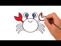 How To Draw A Toy Crab How To Draw Funny Cartoons Easy Drawings For Kids Drawing For Kids Easy Drawings