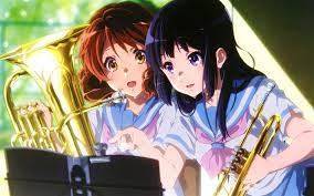 Download Wallpapers 4k Kumiko Oumae Hazuki Katou Hibike Euphonium Manga Sound Euphonium Besthqwallpapers Com Anime Euphonium Kyoto Animation