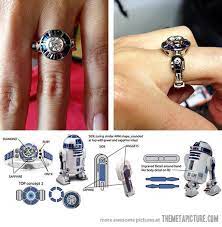 Star Wars Custom R2 D2 Engagement Ring Star Wars Engagement Rings Star Wars Engagement Star Wars