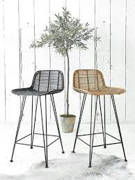 Elegant rattan bar stool with a structure in teak combining quality, robustness and class. You Ll Be Sitting Pretty On This Handsome High Stool Whose Natural Rattan Seat And Retro Design Will Blend Beautifully Into Any Ki Kitchen Living Barho