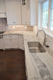 The rising popularity of white kitchen cabinets cannot a brick backsplash can be an excellent way to introduce or maintain an organic and aged quality painted white brick is a compromise that makes the brick far easier to work with and clean in your. Red Brick Kitchen Backsplash Design Ideas