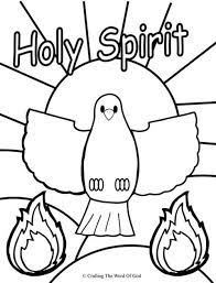 Holy Spirit Coloring Page Sunday School Coloring Pages Holy Spirit Craft Pentecost Sunday School