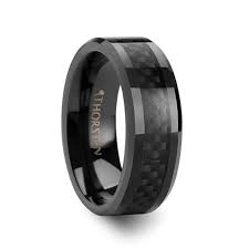 Onyx Black Carbon Fiber Inlaid Black Ceramic Wedding Band 4mm 12mm Ceramic Wedding Bands Black Tungsten Rings Mens Wedding Bands Black Titanium