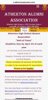 Atherton High School Alumni