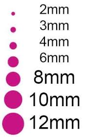 Bead Sizing Chart Bead Size Chart Necklace Size Charts