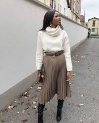 Comment Porter La Jupe Plissee En Hiver Sleepy Kate Tenues Avec Jupe Jupe Plissee Mode Hivernale