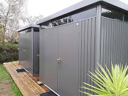 Biohort Highline Gartenhutte Gerateschuppen Aus Metall En 2020 Cobertizo De Metal Metal Cobertizo