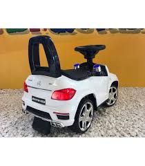 Trotteur Voiture Mercedes Gl63 Blanc Porteur Pousseur Voiture Kiddi Quad