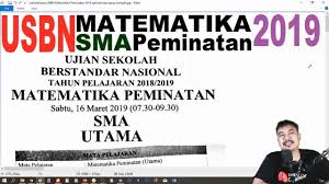 We did not find results for: Pembahasan Usbn Matematika Peminatan 2019 Optional Dan Easay Komplit Youtube