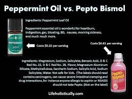 Peppermint Vs Pepto Bismal Young Living Peppermint Peppermint Young Living Oil Young Living Oils