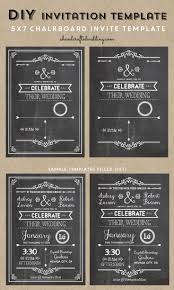 Check Out This Rustic Chic Diy Chalkboard Wedding Invitation Template For 6 Via Ahandcraftedwedding Com Invitation Undangan Perkawinan Perkawinan Undangan