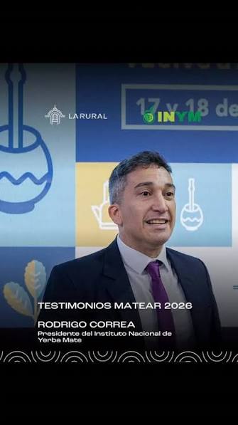 La cultura matera vuelve a encontrarse en La Rural 🧉, Rodrigo Correa, presidente del INYM, comparte la importancia de MATEAR 2026 para toda la cadena yerbatera argentina., ▶️ Mirá su testimonio., 💬 ...