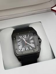 Cartier santos 100 xl cartier santos 100xl automatic 42mm with diamond (customer diamond) 98% new with box. Cartier Santos 100 Xl Carbon Black Automatic Unworn Fullset 51mm Wssa0006 2017 Watches Catalog
