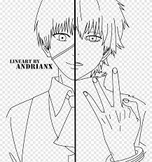 A collection of the top 63 kaneki and touka tokyo ghoul wallpapers and backgrounds available for download for free. Tokyo Ghoul Drawing Line Art Coloring Book Drawing Akiba Comics White Png Pngegg