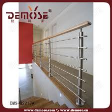Whether used for railings inside or out, they are an effective alternative to wood and provide a professional finish to all railing designs. Floor Mounted Stair Stainless Steel Railing With Wood Handrail Steel Headboard Railing Stepssteel Stair Railing Aliexpress