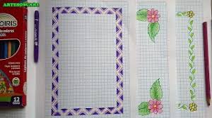 Lámina decorativa con marco de dm marrón con efecto madera de cerezo, para colgar. Margenes Para Cuadernos Margenes Bonitos Como Hacer Margenes Bonitos Marcos Para Cuadernos