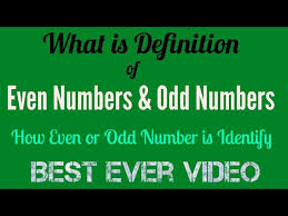 Check spelling or type a new query. Even And Odd Numbers Definition How Identify Even Or Odd Number From Given Numbers Youtube