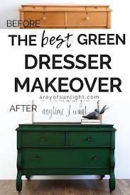Green Empire Dresser Green Dresser Green Dresser Makeover Dresser Makeover