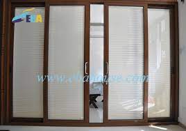 Concealed double blinds in sliding doors installed in london by grants blinds. Aluminium Sliding Door Double Glazing With Built In Blinds Office Partition Glass Door View Sliding Door Eba Product Details From Foshan Shunde Eba Aluminium W D Industrial Co Ltd On Alibaba Com