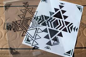 It Appears Aztec And Navajo Prints Are Going To Stick Around For Awhile Which Is Plenty Fine By Me I Love Th Stencil Pattern Aztec Wall Art Stencil Patterns