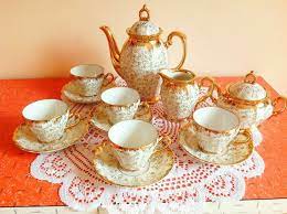 Vintage Japan Gold Flowers 15 Pieces Tea Set Tea Vintage Japan Vintage Tea