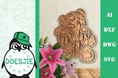 Download 3d Svg Layered Multi Layer Mandala Teddy Bear 539816 Cut Files Design Bundles