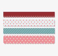 Colored Tape Strips Png And Vector Colored Tape Printable Scrapbook Paper Sticker Download