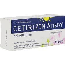 Wenn sie an einer eingeschränkten nierenfunktion leiden, fragen sie bitte ihren arzt um rat; Cetirizin Aristo Bei Allergien 10 Mg Filmtabletten 50 St Innerliche Anwendung Allergie Kategorien Apozilla