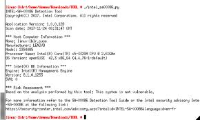 Python support tools for the detector group. Intel Werkzeug Fur Me Sicherheitslucken Vorgestellt Pro Linux