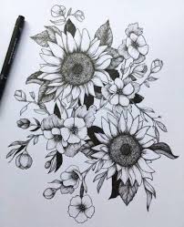 Tattoo Drawings Black Rose Tattoos Rose Tattoo Sleeve Flower Drawing