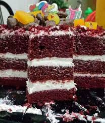 Setiap lapisan tabur coklat chip. Resepi Kek Red Velvet Kongsi Resepi Over Blog Com