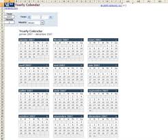Tetap memantau jadwal harian anda dengan templat kalender gratis. Yearly Calendar Template Download