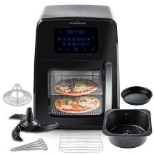 Modernhome 8 Qt Air Fryer Oven With Auto Stirring Full Accessory Set With Racks Pans And 12 Cooking Presets Recipe Book Pdo 853 The Home Depot In 2020 Air Fryer Recipes Air Fryer Recipes