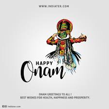 Onam wishes can be sent with pure heart and soul to send positivity and prosperity in their house. Beautiful Onam Greeting Card Designs And Onam Wishes Psd Template Indiater