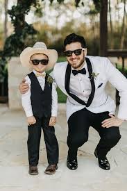 Groom Ring Bearer Photo Ideas Wedding Photos With Sunglasses Fun Wedding Photo Ideas Peach Bow Tie Wedding Wedding Photo Inspiration Bow Tie Wedding