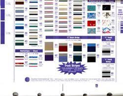 prostripe striping color chart for signmaking from beacon