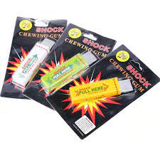 Shocking gum is a practical joke device that delivers a mild electric shock. 1pcs Electricity People Chewing Gum Shock Toys Charged April Fool Electric Shock Chewing Gum Spoof Tricky Toy Batch Toy Gum Shocktoy Boot Aliexpress