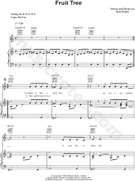 The 1979 release consisted of a box set of three lps with new artwork. Nick Drake Fruit Tree Sheet Music In C Major Download Print Sku Mn0156364