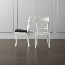 Vintner White Wood Dining Chair And Cushion Crate And Barrel In 2020 White Wood Dining Chairs Dining Chairs White Dining Chairs