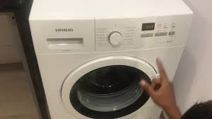 Move big dial to the program where you inicially locked it. Siemens 7 Kg Washing Machine Demo Youtube