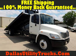 Browse our inventory of new and used heavy duty car hauler trucks for sale near you at truckpaper.com. 2006 Hino Air Ride 30 Ft Bed Equipment Mover 3 Car Hauler Cdl Rollback Tow Truck Dallas Utility Trucks Llc Dealership In Irving